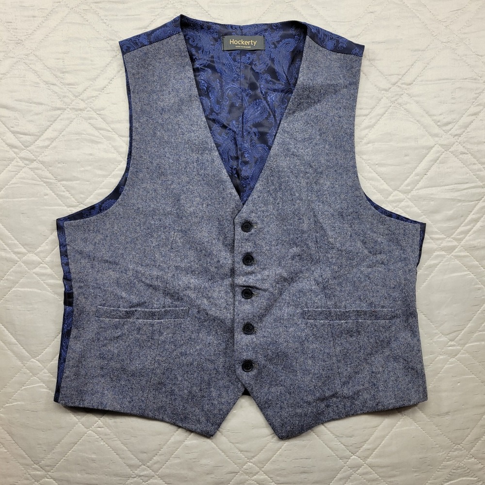 Hockerty made to measure suit Blue Vest size L